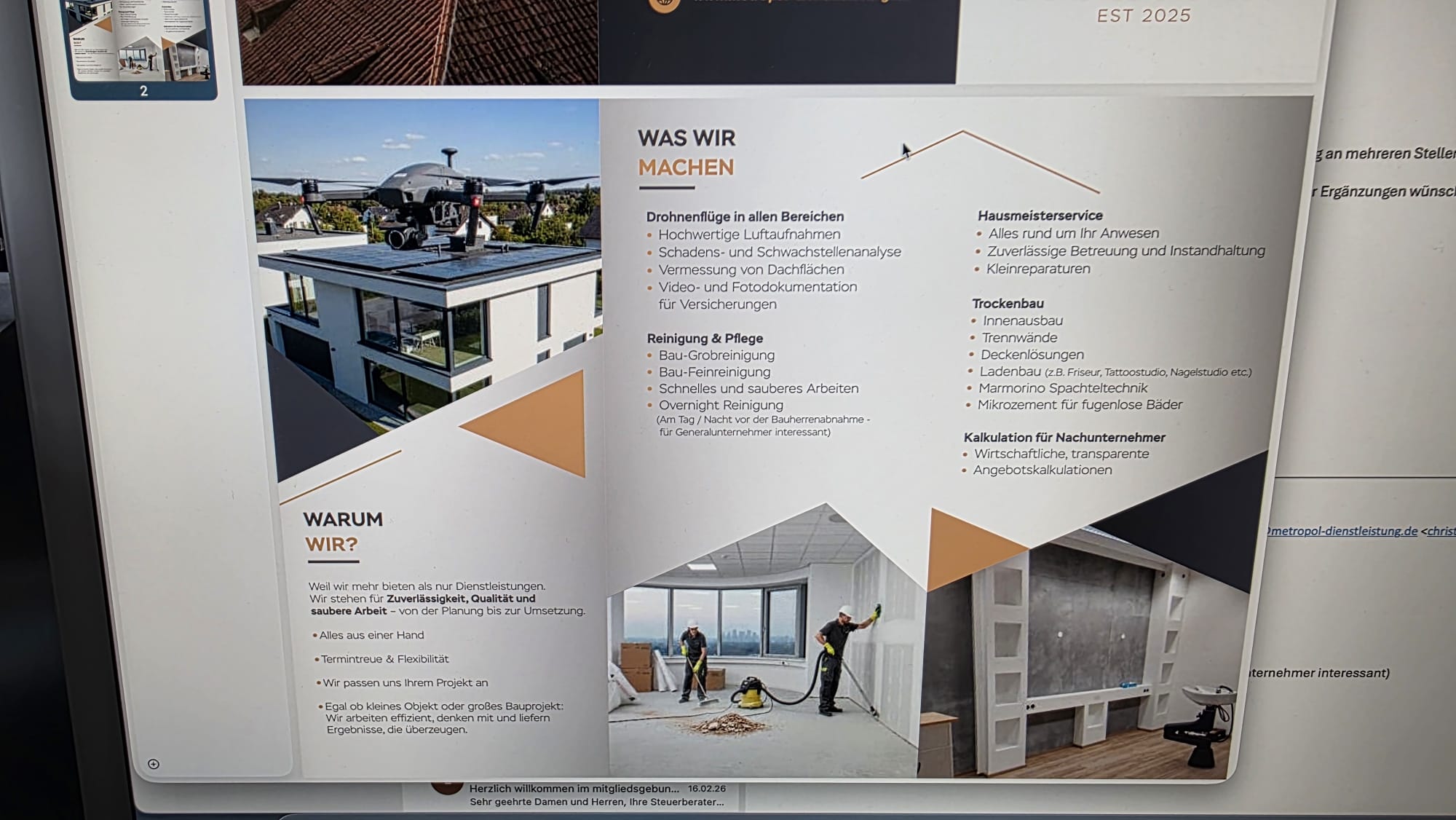 Flyer Design Referenz Metropol Service