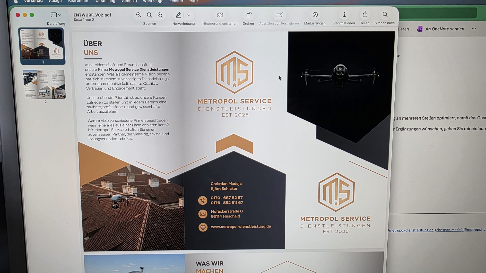 Designreferenz im Stil des Flyers